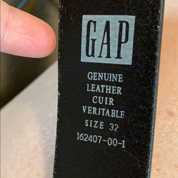 Black leather belt 32 - Picture 3 of 3